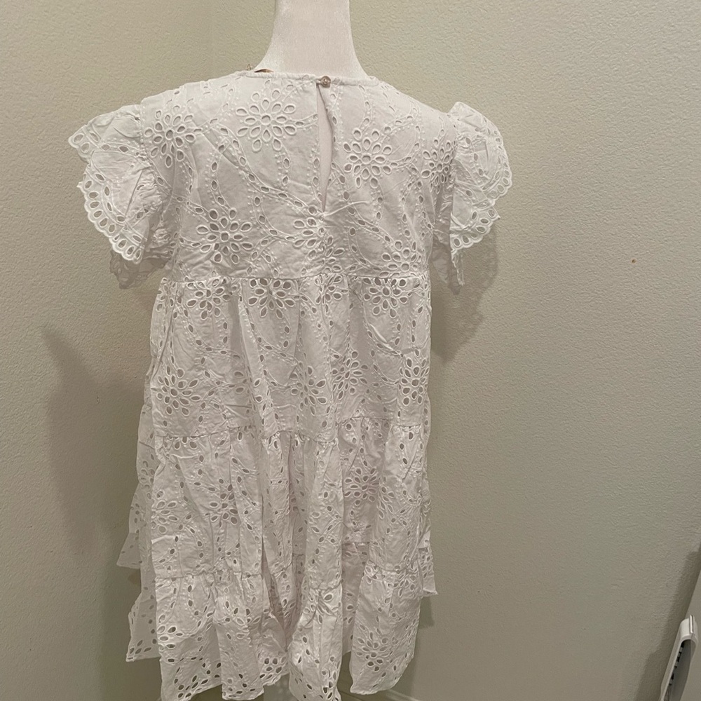NWT Olivaceous White Summer Dress Size L​​​​​​ - Picture 3 of 6